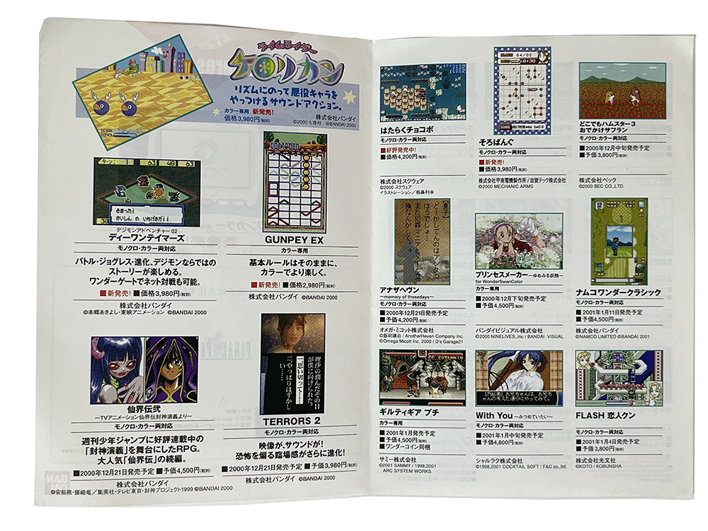 WS Random WonderSwan JPN Flyers