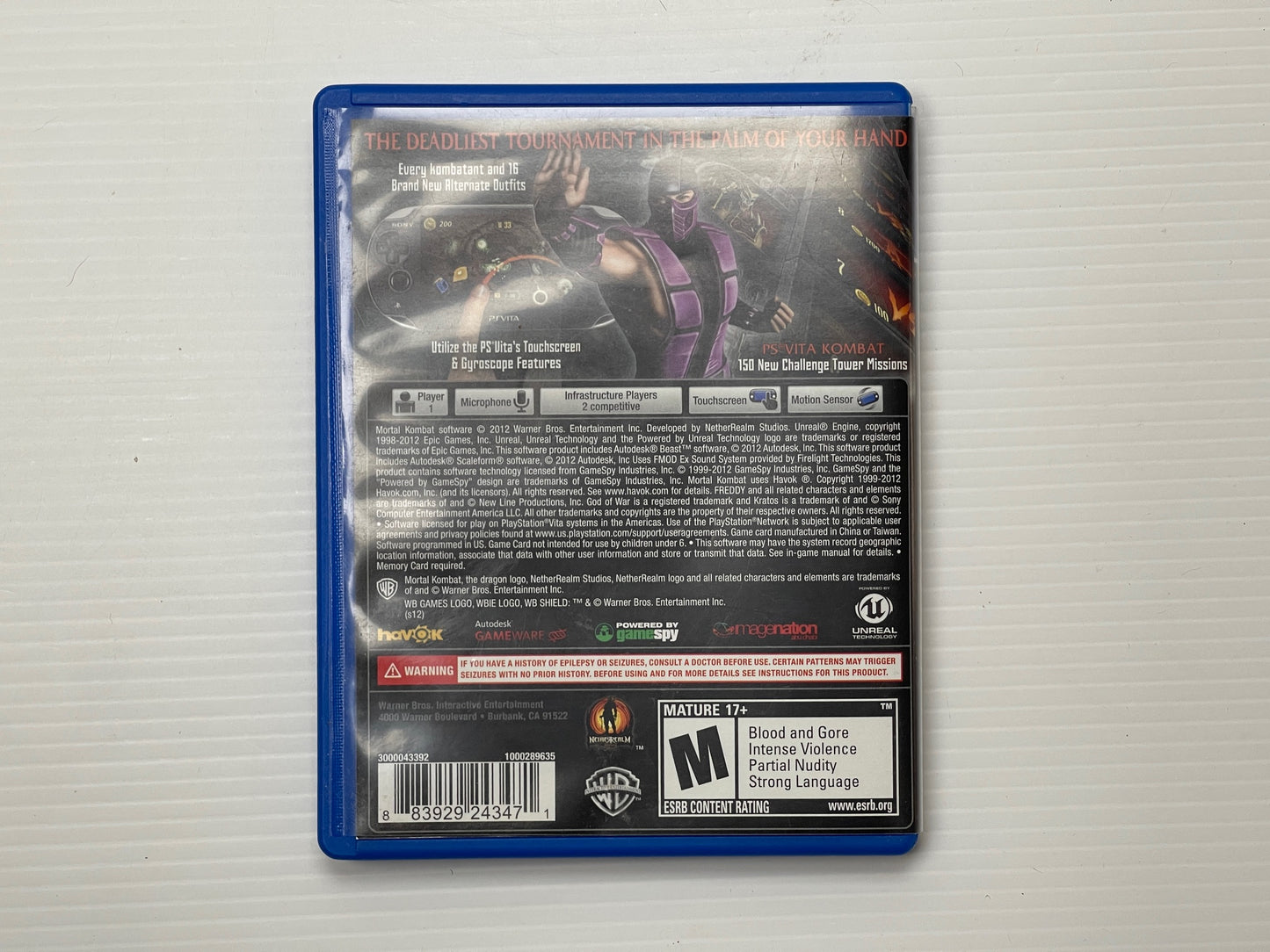 PS VIta Mortal Kombat (US Ver)