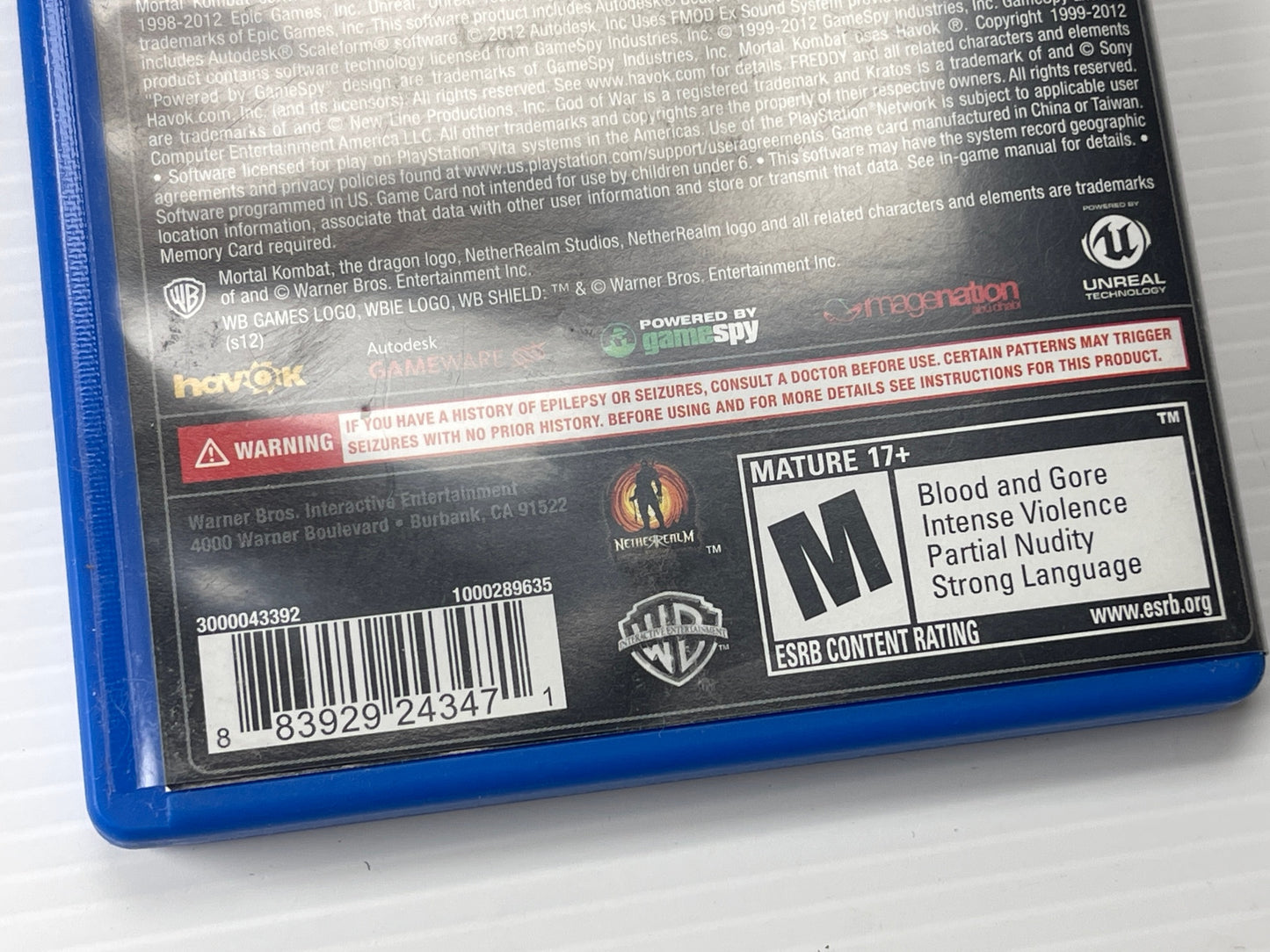 PS VIta Mortal Kombat (US Ver)