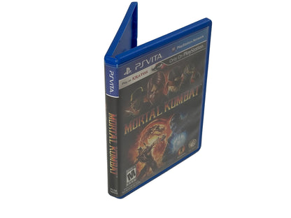 Mortal Kombat PlayStation Vita game case on a white background