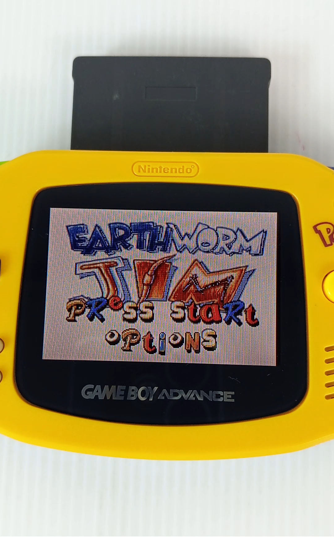 GBA EATHWORM JIM (Hong Kong Long Cart) (HK Ver, Loose Cartridge)
