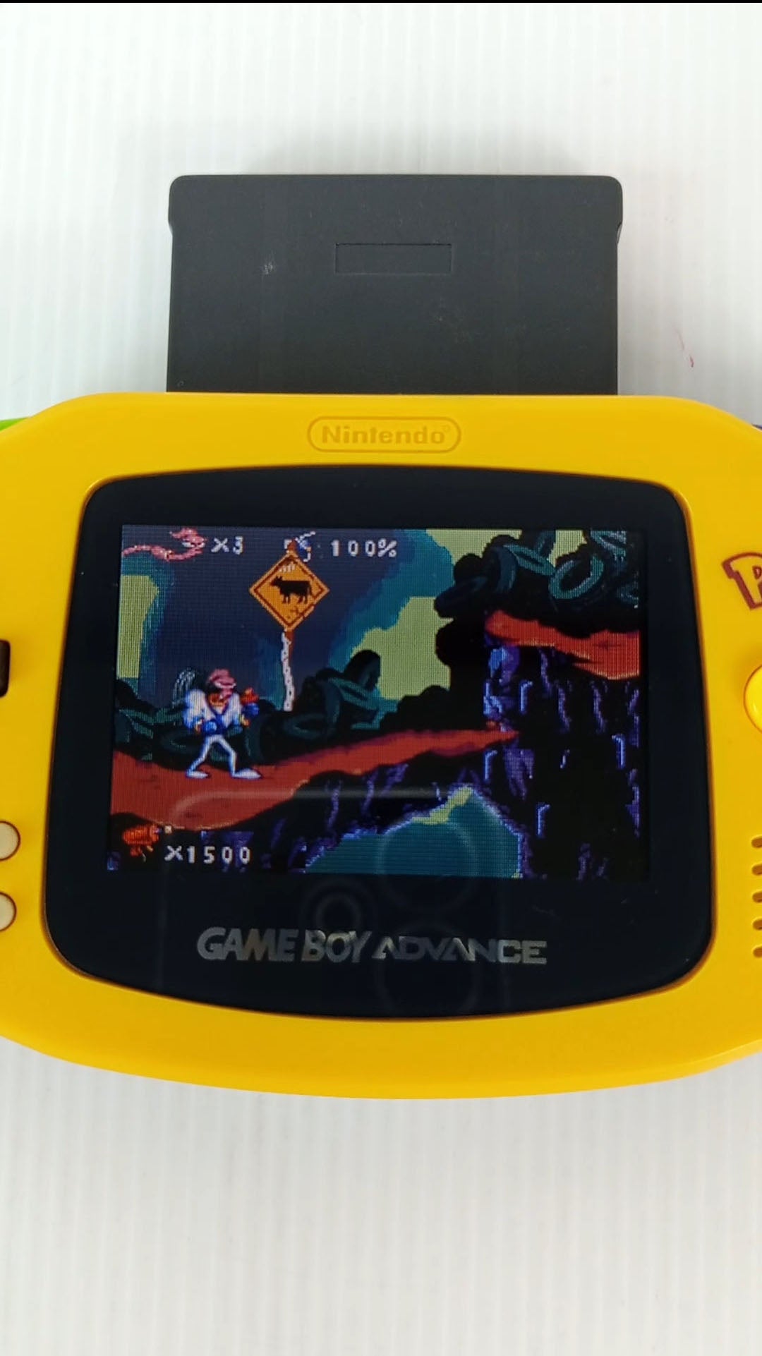 GBA EATHWORM JIM (Hong Kong Long Cart) (HK Ver, Loose Cartridge)