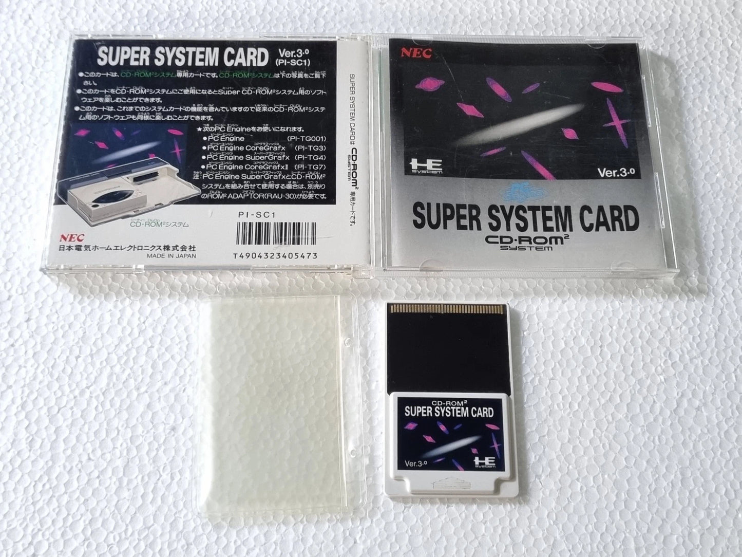 NEC PC Engine CD SYSTEM CARD Ver 3 W/ Box