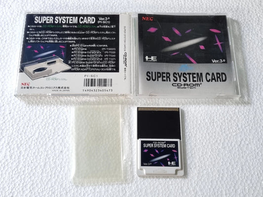 NEC PC Engine CD SYSTEM CARD Ver 3 W/ Box