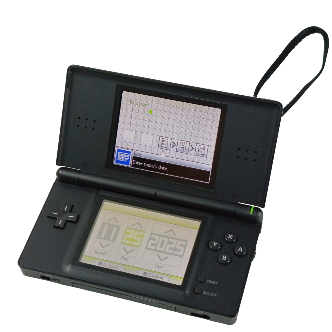 Nintendo NDS LITE BLACK USG-KOR-1 (UKF13908869 KOR VER)