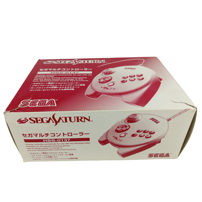 Sega SATURN 3D Analog Controller White (HSS-0137) w/ BOX