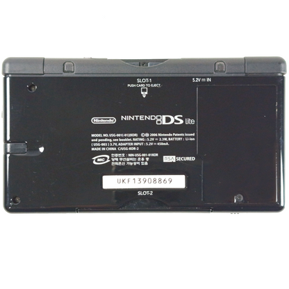 Nintendo NDS LITE BLACK USG-KOR-1 (UKF13908869 KOR VER)