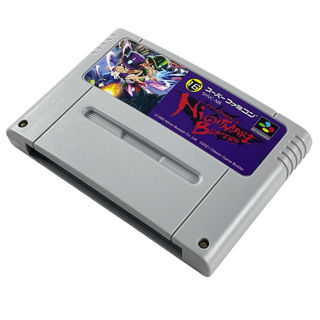 SFC Nightmare Busters (Physics Home-brew, Loose Cartridge)