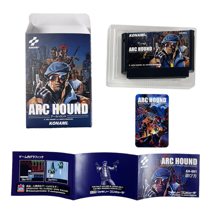 Nintendo Famicom ARC HOUND A.K.A. Contra Force (NEW Physics Home-brew, JPN Ver)