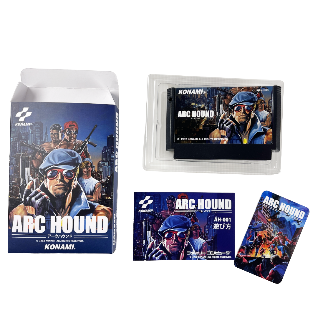 Nintendo Famicom ARC HOUND A.K.A. Contra Force (NEW Physics Home-brew, JPN Ver)