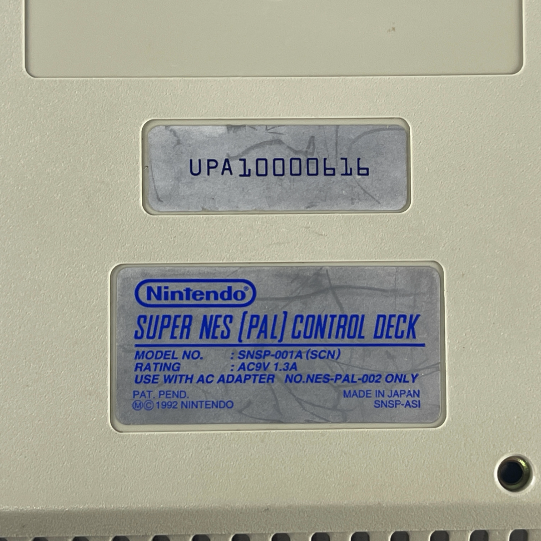 Nintendo SNES / Super Nintendo Console SNSP-001A (SCN) (PAL VER, System Only)