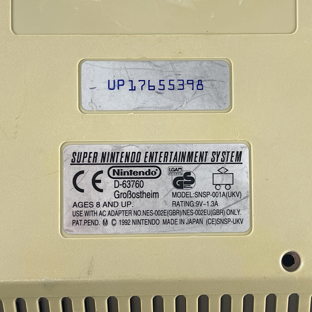 Nintendo SNES / Super Nintendo Console SNSP-001A-002 (EUR VER, System Only)