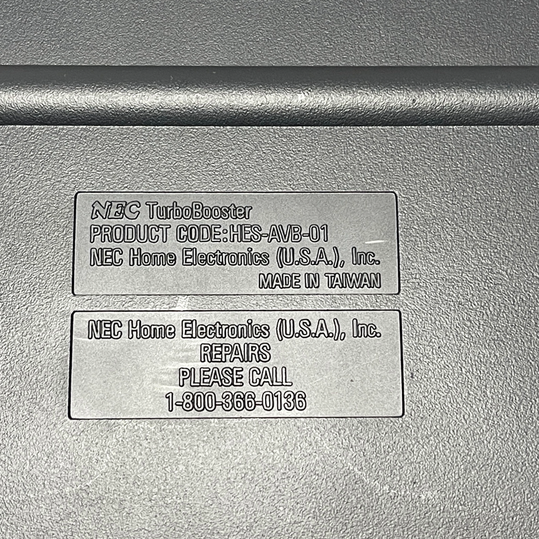 NEC TurboGrafx 16 SYSTEM W/ TurboBooster (US Ver)