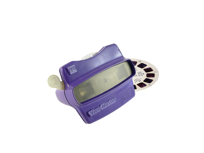 1980 TYCO VIEW MASTER 3D (Purple) w/ GASTON the Villain Reel