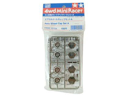 (NEW) TAMIYA 15154 4WD MINI RACER AERO WHEEL CAP SET A