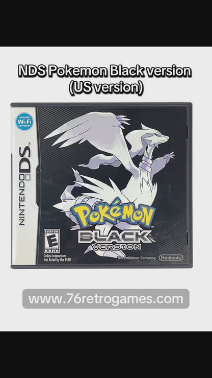NDS POKEMON Black Version (Completed, Authentic US Ver)